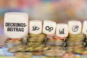 Würfel mit der Aufschrift Deckungsbeitrag